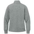 Light Shadow Grey Heather back - Brooks Brothers Women's Diamond Quilt Full-Zip
