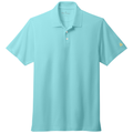 Soft Mint front - Brooks Brothers Mesh Pique Performance Polo