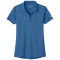 Charter Blue front - Brooks Brothers Women's Mesh Pique Performance Polo
