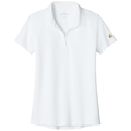 White front - Brooks Brothers Women's Mesh Pique Performance Polo