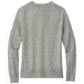 Light Shadow Grey Heather back - Brooks Brothers Women's Cotton Stretch V-Neck Sweater