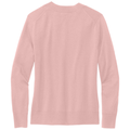 Pearl Pink back - Brooks Brothers Women's Cotton Stretch V-Neck Sweater