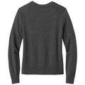 Windsor Grey Heather back - Brooks Brothers Women's Washable Merino Cardigan Sweater