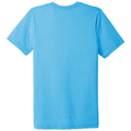 Aqua Triblend back - BELLA+CANVAS Unisex Triblend Short Sleeve Tee