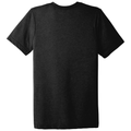 Black Heather Triblend back - BELLA+CANVAS Unisex Triblend Short Sleeve Tee