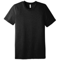 Black Heather Triblend front - BELLA+CANVAS Unisex Triblend Short Sleeve Tee