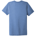 Blue Triblend back - BELLA+CANVAS Unisex Triblend Short Sleeve Tee