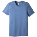 Blue Triblend front - BELLA+CANVAS Unisex Triblend Short Sleeve Tee
