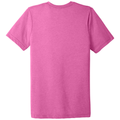 Charity Pink Triblend back - BELLA+CANVAS Unisex Triblend Short Sleeve Tee