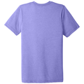 Dark Lavender Triblend back - BELLA+CANVAS Unisex Triblend Short Sleeve Tee