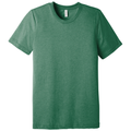 Grass Green Triblend front - BELLA+CANVAS Unisex Triblend Short Sleeve Tee