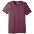 Maroon Triblend front - BELLA+CANVAS Unisex Triblend Short Sleeve Tee
