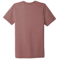 Mauve Triblend back - BELLA+CANVAS Unisex Triblend Short Sleeve Tee