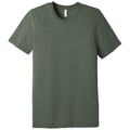 Military Green Triblend front - BELLA+CANVAS Unisex Triblend Short Sleeve Tee