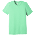 Mint Triblend front - BELLA+CANVAS Unisex Triblend Short Sleeve Tee