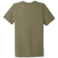 Olive Triblend back - BELLA+CANVAS Unisex Triblend Short Sleeve Tee