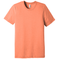 Orange Triblend front - BELLA+CANVAS Unisex Triblend Short Sleeve Tee
