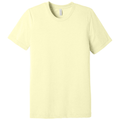 Pale Yellow Triblend front - BELLA+CANVAS Unisex Triblend Short Sleeve Tee