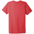 Red Triblend back - BELLA+CANVAS Unisex Triblend Short Sleeve Tee