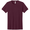 Solid Maroon Triblend front - BELLA+CANVAS Unisex Triblend Short Sleeve Tee