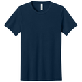 Solid Navy Triblend front - BELLA+CANVAS Unisex Triblend Short Sleeve Tee