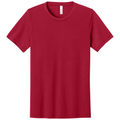 Solid Red Triblend front - BELLA+CANVAS Unisex Triblend Short Sleeve Tee