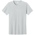 Solid Silver Triblend front - BELLA+CANVAS Unisex Triblend Short Sleeve Tee