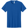 Solid True Royal Triblend front - BELLA+CANVAS Unisex Triblend Short Sleeve Tee