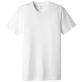 Solid White Triblend front - BELLA+CANVAS Unisex Triblend Short Sleeve Tee