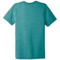 Teal Triblend back - BELLA+CANVAS Unisex Triblend Short Sleeve Tee