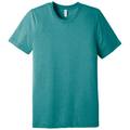 Teal Triblend front - BELLA+CANVAS Unisex Triblend Short Sleeve Tee