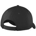 Black back - Port Authority Six-Panel Unstructured Twill Cap