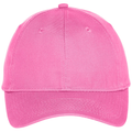 Neon Pink front - Port Authority Six-Panel Unstructured Twill Cap