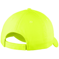 Neon Yellow back - Port Authority Six-Panel Unstructured Twill Cap