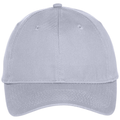 Silver front - Port Authority Six-Panel Unstructured Twill Cap
