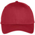 True Red front - Port Authority Six-Panel Unstructured Twill Cap