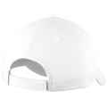 White back - Port Authority Six-Panel Unstructured Twill Cap