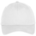 White front - Port Authority Six-Panel Unstructured Twill Cap
