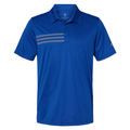Embroidered Adidas Men's 3-Stripes Chest Polo