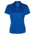 Embroidered Adidas Women's 3-Stripes Shoulder Polo