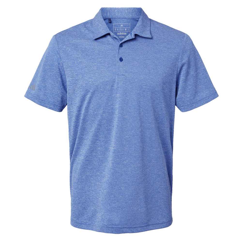 Embroidered Adidas Men's Heathered Polo