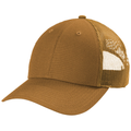 Duck Brown front - CornerStone Canvas Mesh Back Cap