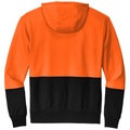 Safety Orange back - CornerStone Enhanced Visibility Fleece Pullover Hoodie