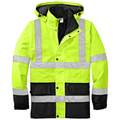 Safety Yellow/ Black front - CornerStone ANSI 107 Class 3 Waterproof Parka