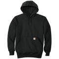 Black front - Carhartt Rain Defender Paxton Heavyweight Hooded Sweatshirt