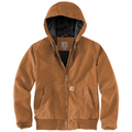 Carhartt Brown front - Carhartt Women's Washed Duck Active Jac