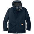 Navy front - Carhartt Super Dux Insulated Hooded Coat
