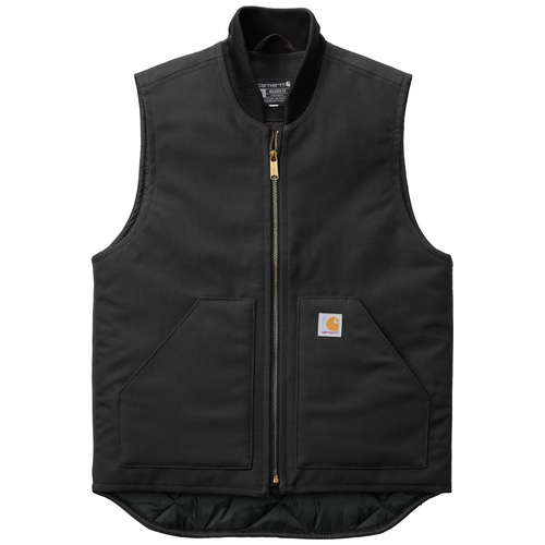Black front - Carhartt Duck Vest