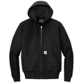 Black front - Carhartt Quilted-Flanne-Lined Duck Active Jac