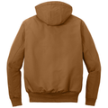 Carhartt Brown back - Carhartt Quilted-Flanne-Lined Duck Active Jac